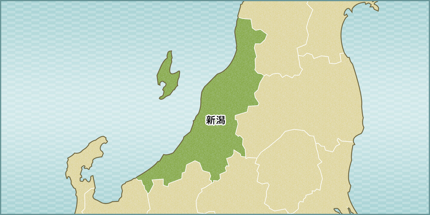 新潟県の地図