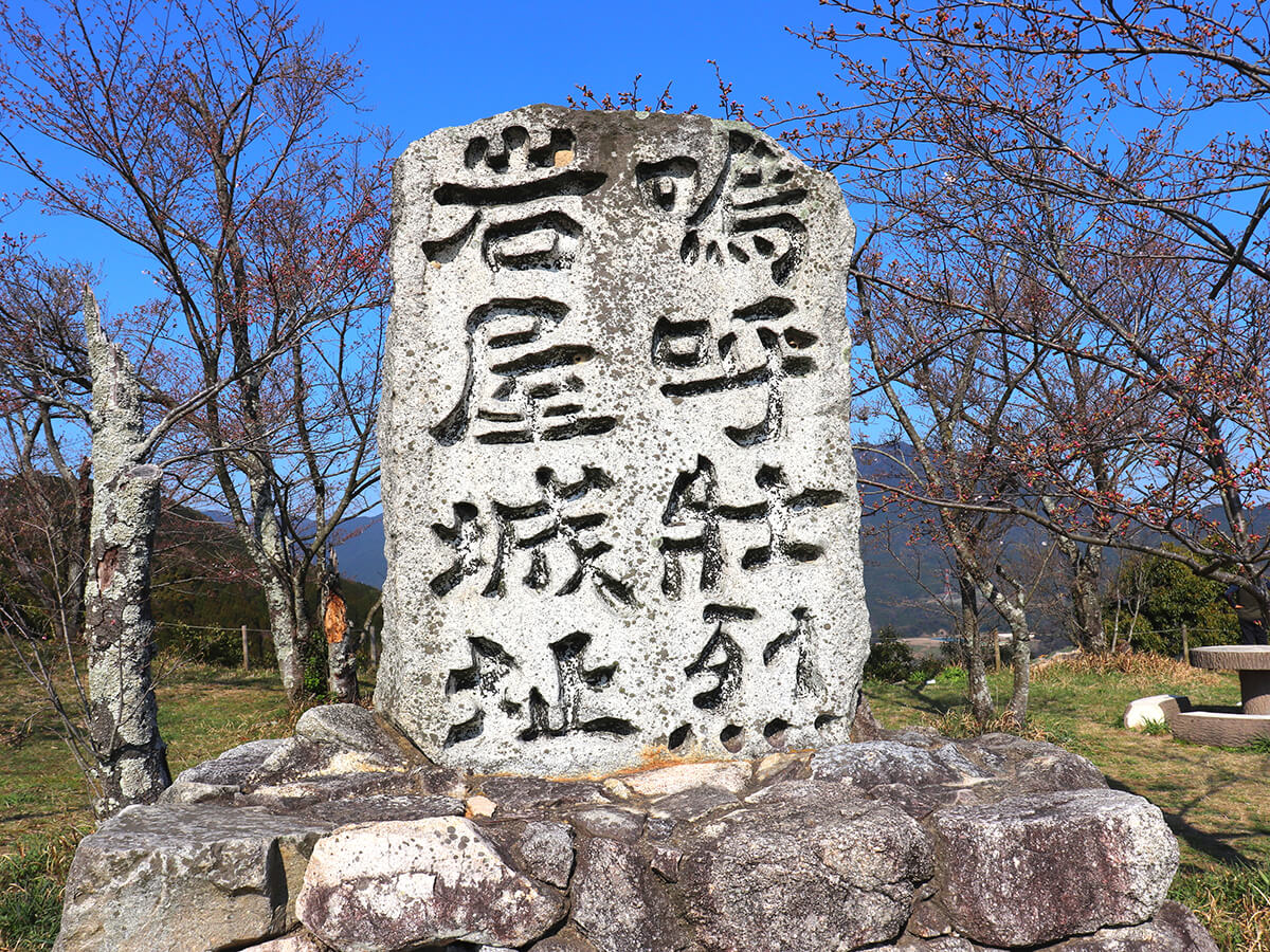 岩屋城の戦いの壮絶さを感じる石碑です。