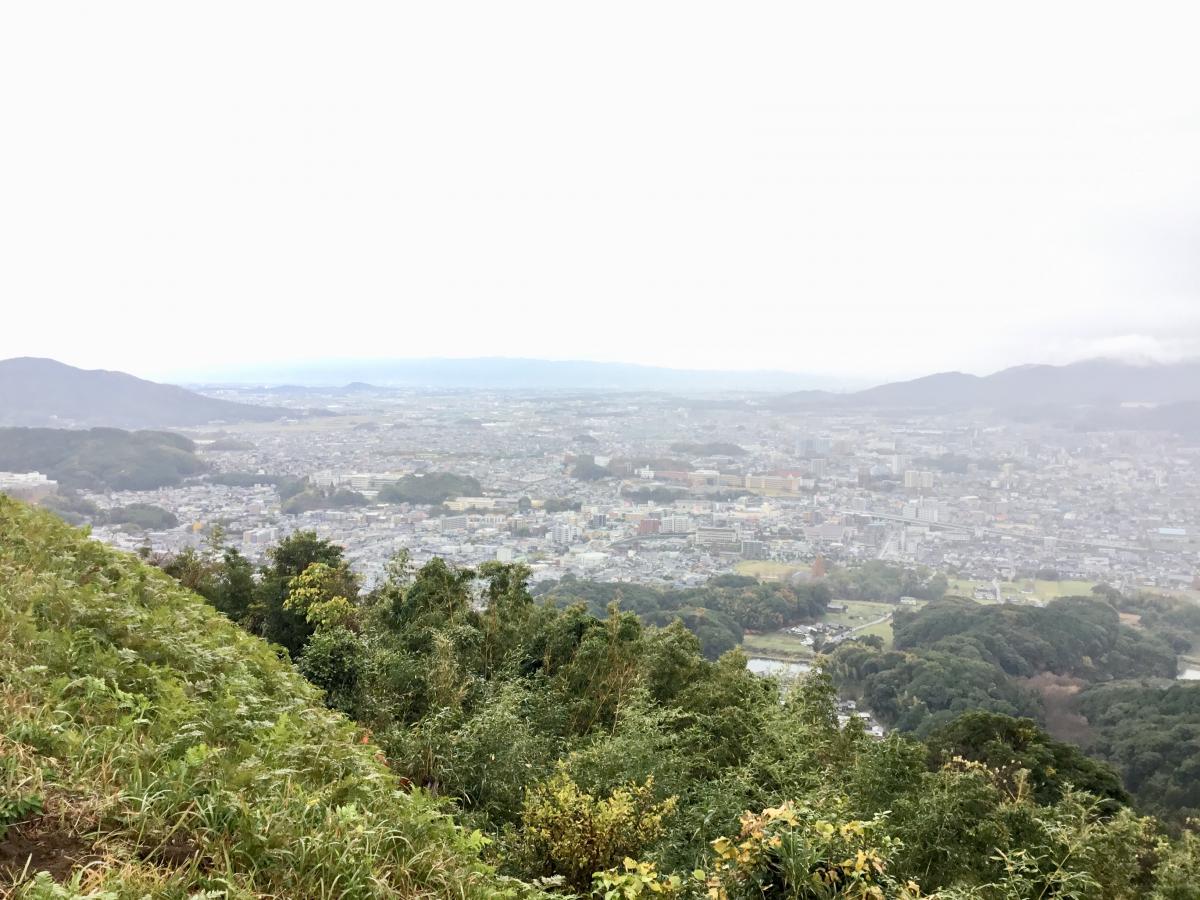 岩屋城跡から望む景色