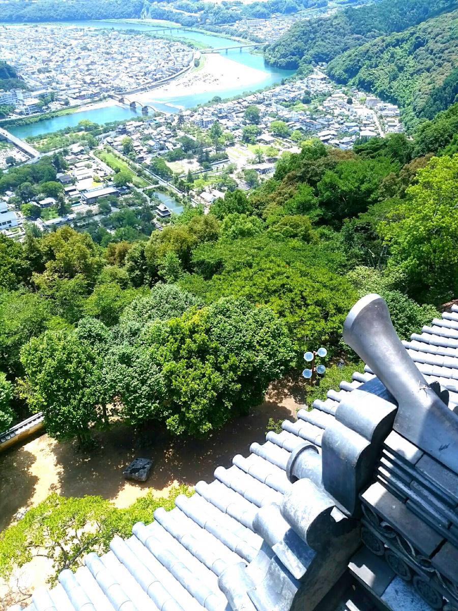 岩国城の展望台から見た景色です。